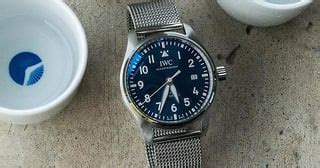 [IWC] Mark XX Blue on Portofino Mesh Bracelet : r/Watches 